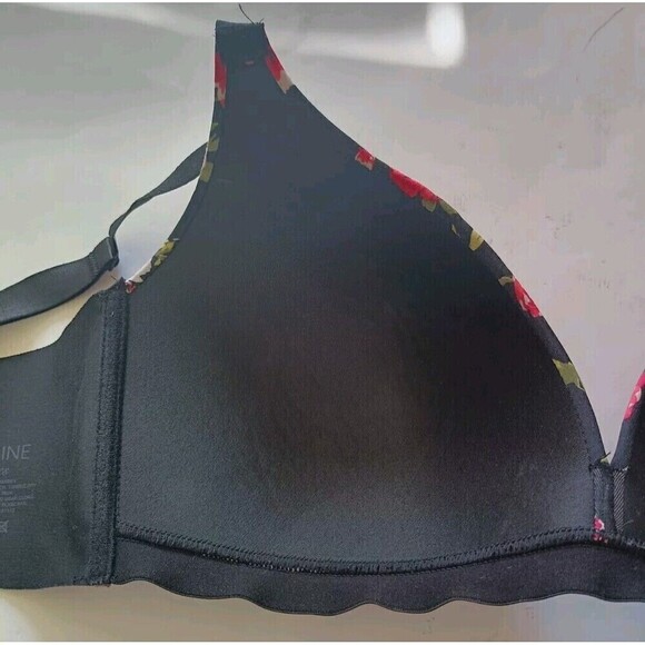 Strm Line Intimates Bra Size 42D Floral Wireless Seamless Adjustable Straps - Picture 7 of 7